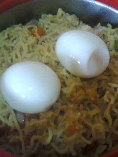 A picture of Veggi Noodles and Egg.