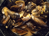 Mejillones y almejas gallega a la marinera