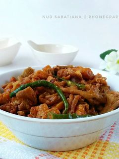 Foto resep Oseng Tempe+Usus