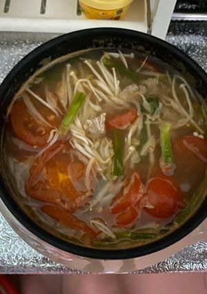 Hình của món Canh chua (eat clean).