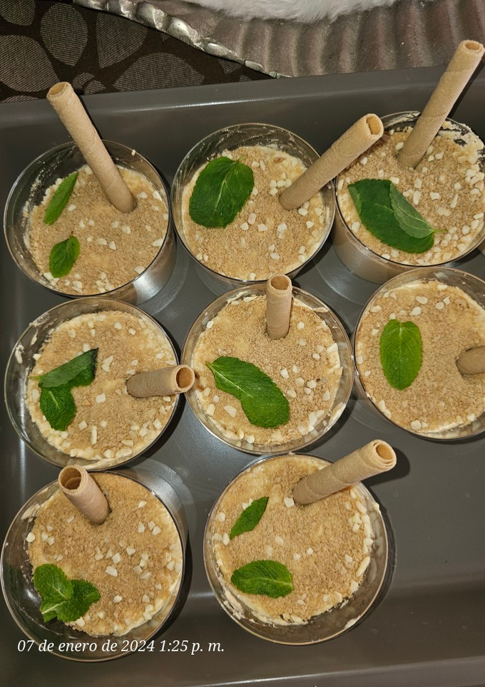 Una foto de Mousse de turrón