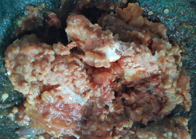 Ayam geprek sambal terasi