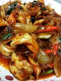 กุ้งผัดพริกเผา
