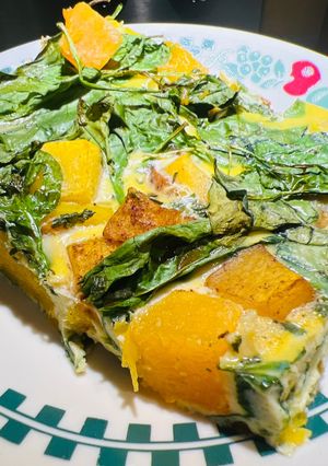 A picture of Butternut Squash Quiche For A Crowd !!.