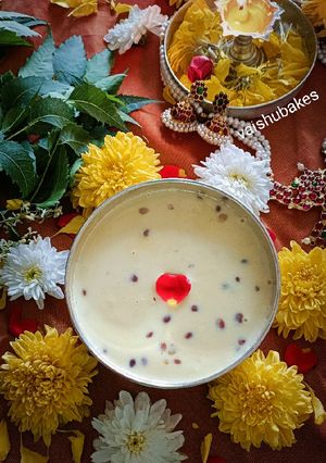 A picture of Sweet Potato Basundi/ Rabdi.