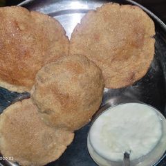 Kuttu ki poori A picture of Kuttu ki poori.