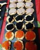 Canapés de la cena de Nochebuena