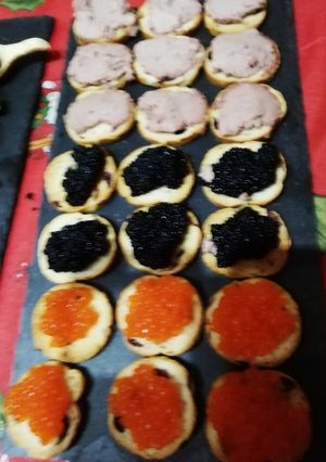 Una foto de Canapés de la cena de Nochebuena