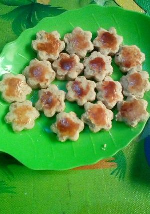 Foto resep Peanut cookies flower
