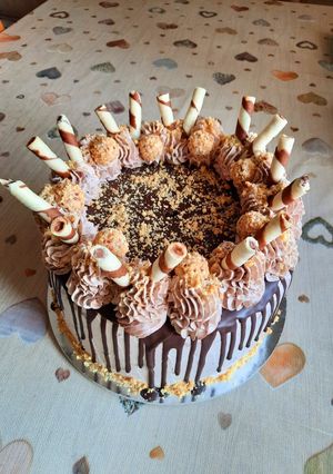 Ferrerro Rocher torta recept fotója