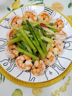 蘆筍炒蝦仁 的食譜成品照片