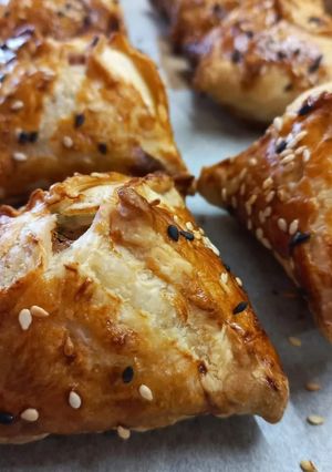 Фото Слоёные конвертики с мясом.