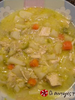 A picture of Extraordinary chicken soup.