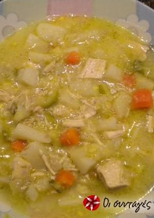 A picture of Extraordinary chicken soup.