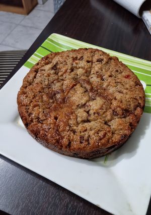 Una foto de Budín banana split