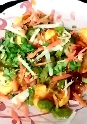 राम लड्डू की चाट दिल्ली वाली (Ram ladoo ki chaat delhi wali recipe in Hindi) रेसिपी मुख्य फोटो
