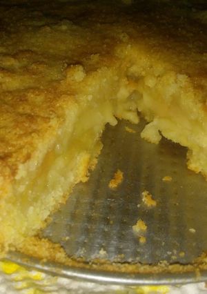 Una foto de Apple crumble (con masa quebrada)