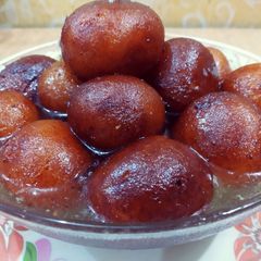 Paneer mawa gulab jamun A picture of Paneer mawa gulab jamun.