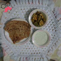 A picture of Alu ka paratha.
