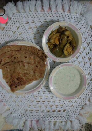 A picture of Alu ka paratha.