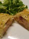 Smoked salmon and sun-dried tomato Wellington