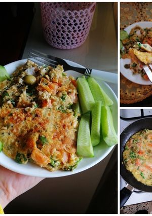 صورة لوصفة عجة صحّية لشخص واحد - Healthy Omelette for One