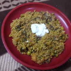 Mixed Veg Hara bhara pulao A picture of Mixed Veg Hara bhara pulao.