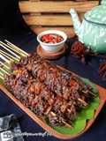 Sate Jamur Tiram Bumbu Kecap