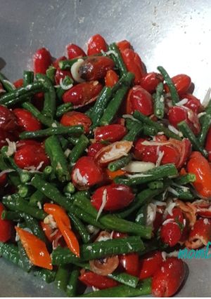 Foto resep Tumis kulit melinjo ikan teri medan