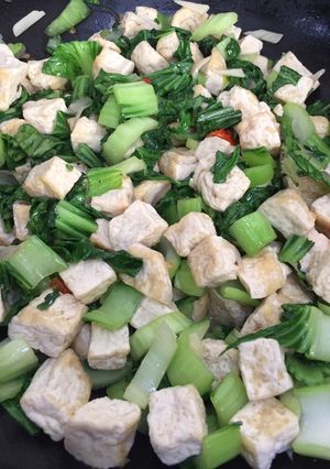 Foto resep Tahu tumis pokcoy/sawi botol