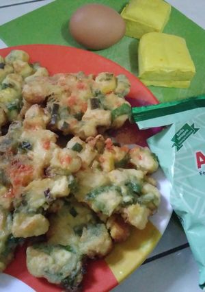 Foto resep Cemilan Dadar Telur Tahu Crispy Mentega
