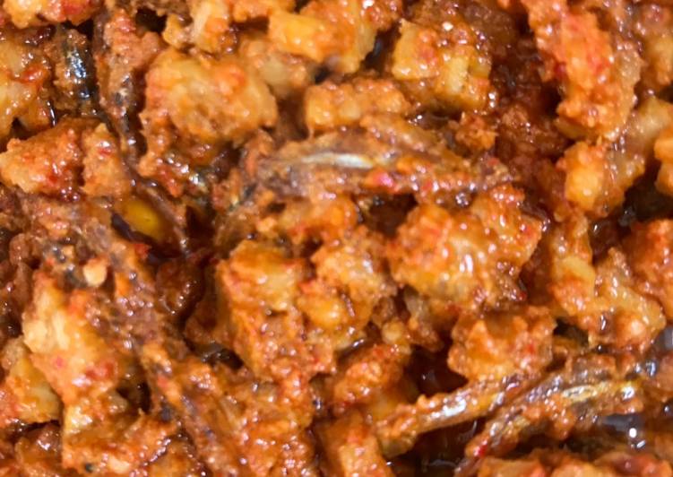 Sambal teri tempe