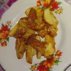 Potato wedges with bumbu kearifan lokal 🥔❤️🤍 রেসিপির প্রধান ছবি