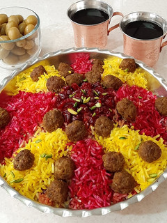 عکسی از دستور آلبالو پلو