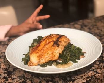 Fast Cooking Methods Blackened Catfish and Sauted Kale Most Delicious