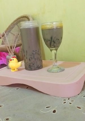 Foto resep Es Cincau Kuah Santan & Susu #bikinramadhanmakinberkesan
