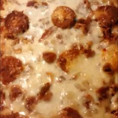A picture of Bacon Pepperoni Pasta Bake.