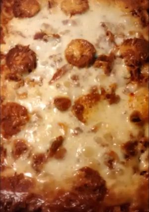 A picture of Bacon Pepperoni Pasta Bake.