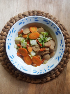 Foto resep Tumis Sawi Putih Bakso dan Wortel