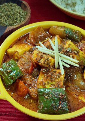 কড়াই পনির (Kadhai Paneer Recipe in Bengali) রেসিপির প্রধান ছবি