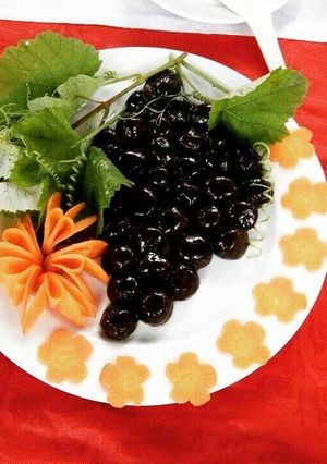 Hình của món Bánh trôi nếp cẩm.