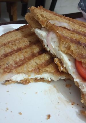 A picture of Paneer sandwich.