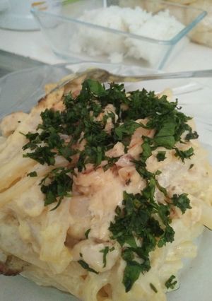 Foto resep Fettuccine Konyaku Carbonara🍝 - Keto