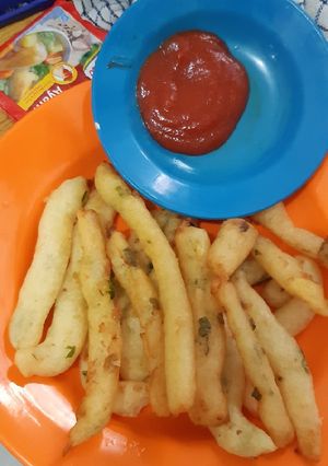 Foto resep Long Potato Cheese