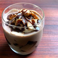 A picture of Coffee Jelly Chocolate Parfait.