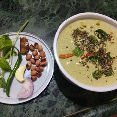 A picture of Mint Peanut Chutney.