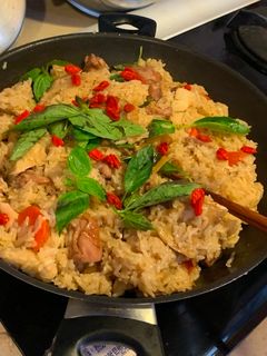 麻油雞米糕 的食譜成品照片