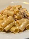 Rigatoni à carbonara