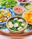 Canh Cải Kale Nấu Chả Cá