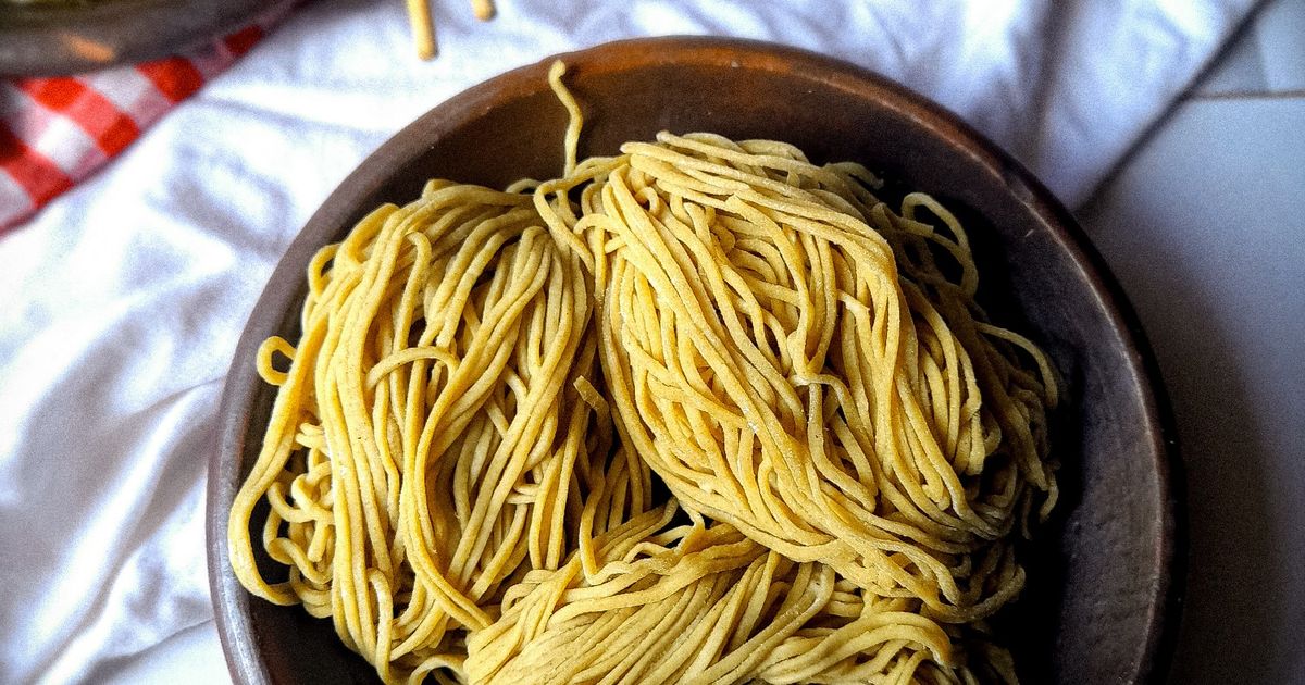 208. Homemade Mie Telur Tidak Mudah Putus (Untuk Mie Ayam, Mie pedes, Mie goreng dll)